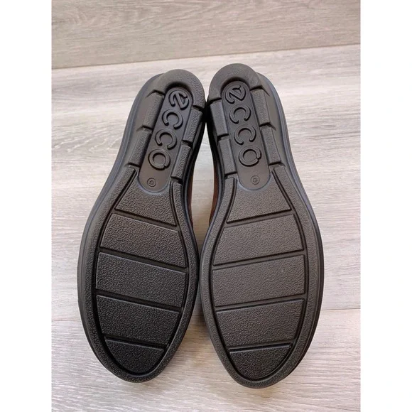 ECCO Women's Boots Hydromax Brown Nubuck Leather Wedge Lace Up Ankle 9-9.5 - Picture 6 of 13